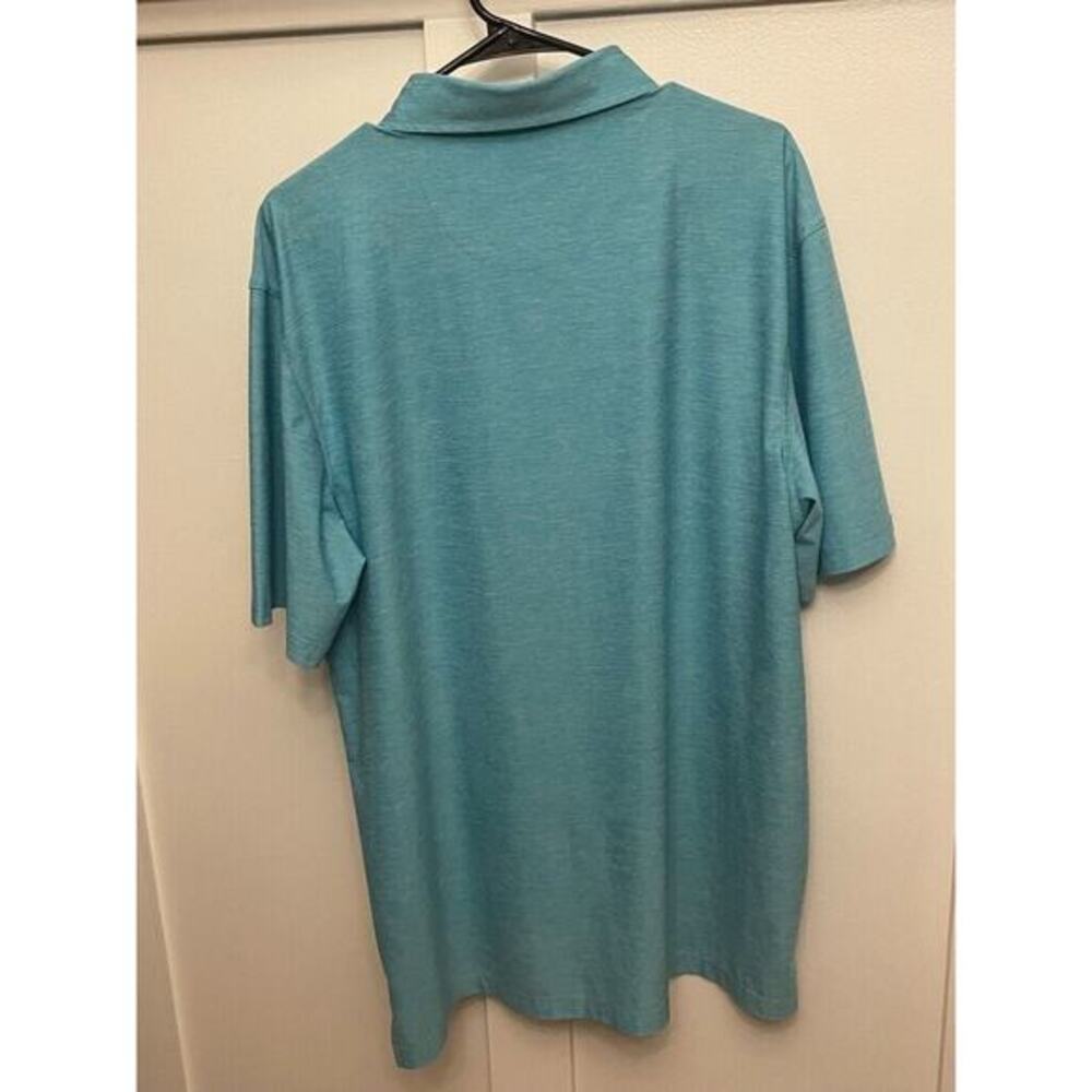 Straight Down Performance Golf Polo Heathered Blue Mens‎ Size XL - Picture 4 of 4
